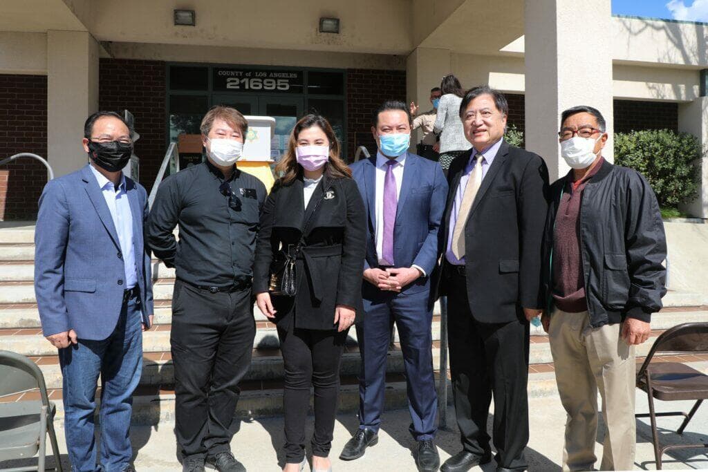 社区领袖出席反亚裔仇恨记者会