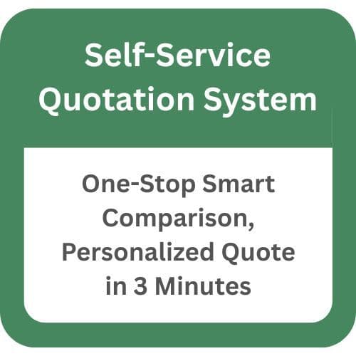 Self-service quote: one-stop smart comparison, a personalized quote in three minutes