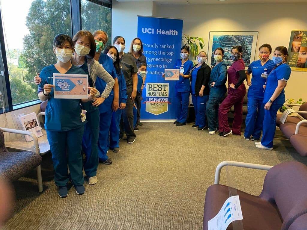 UCI Health医护人员收到纾困金计划捐赠的餐点